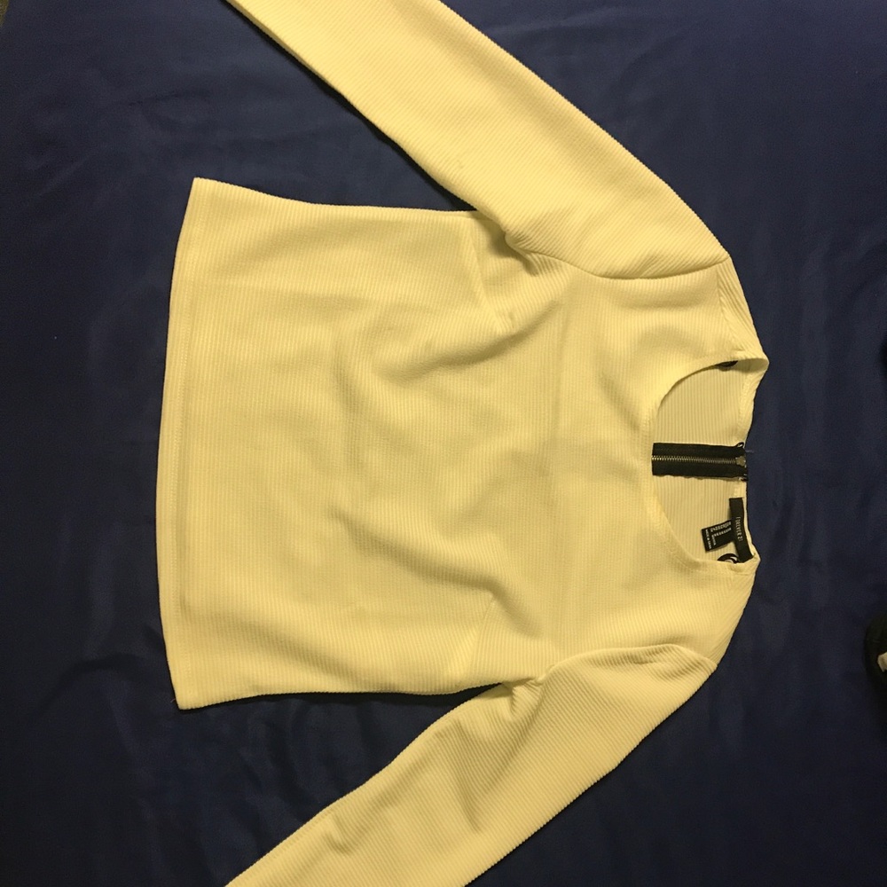 White Top with Zipper on back